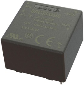 BAC3S05DC, AC/DC CONVERTER 5V 3W